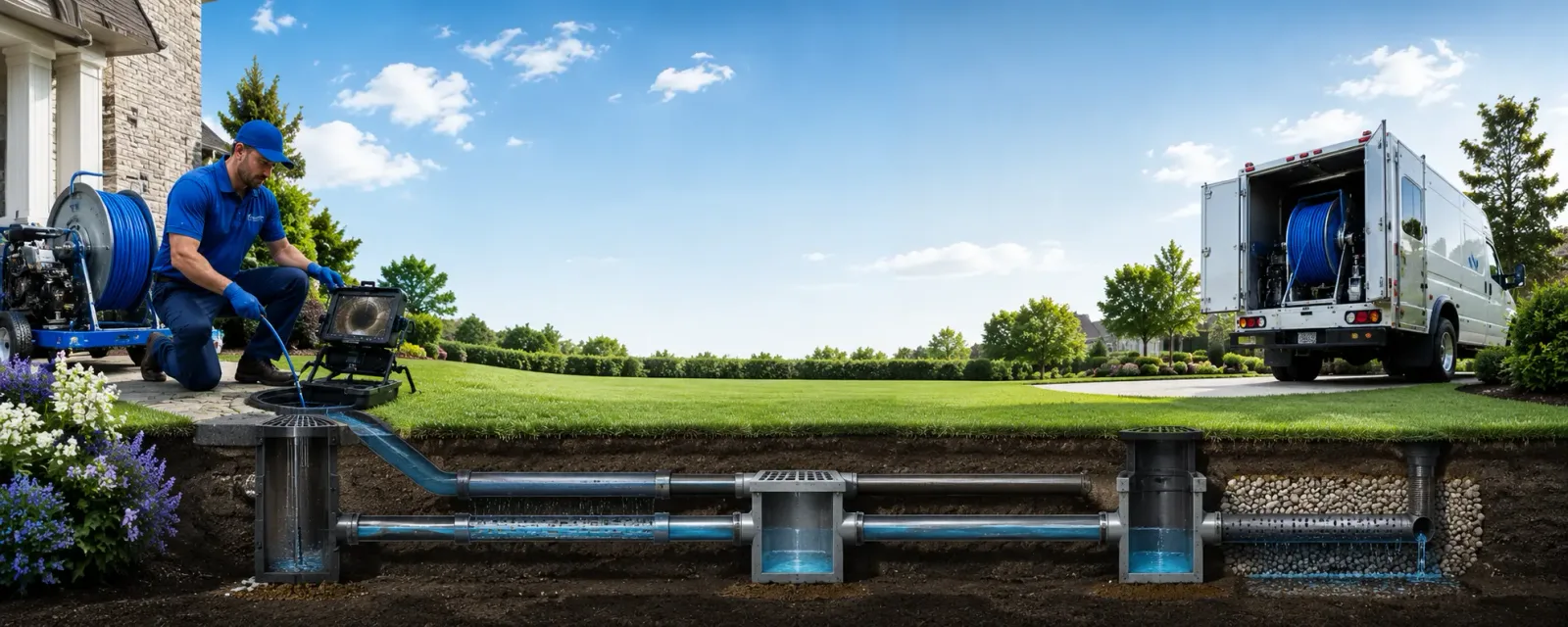 Outdoor drain cleaning information for Partridge, KS